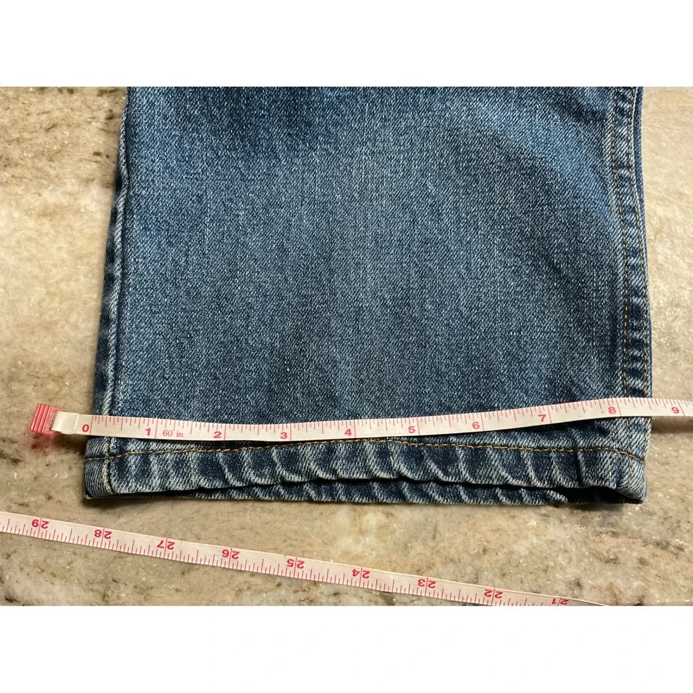 Straight Fit Denim Jeans Mens 38x29 Medium‎ Wash Blue 100% Cotton PFG-1609
